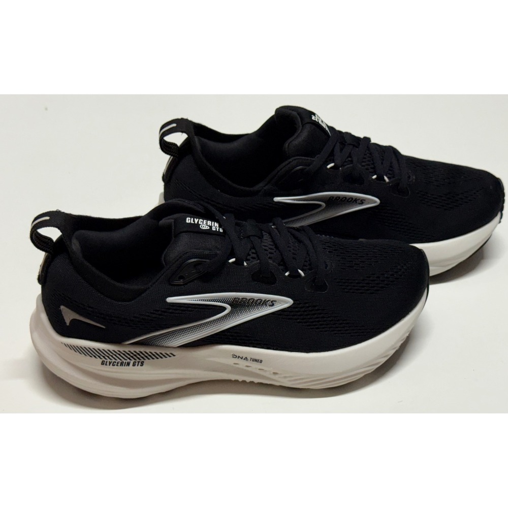 Brooks Glycerin 22 GTS Womens Running Shoes Black White 1204351B090‎ Size 10